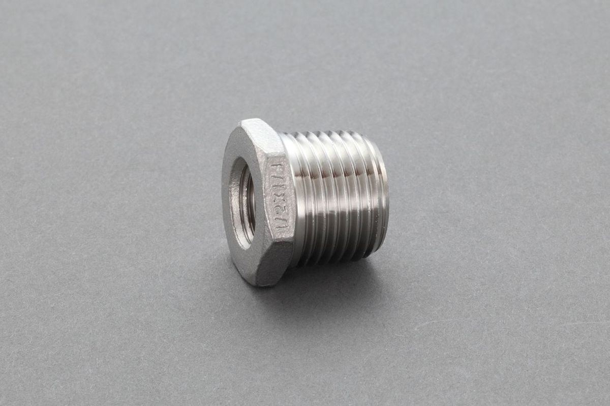 【メーカー在庫あり】 エスコ ESCO R 1/2" x Rc 3/8" ブッシング(ステンレス製) 000012249908 JP