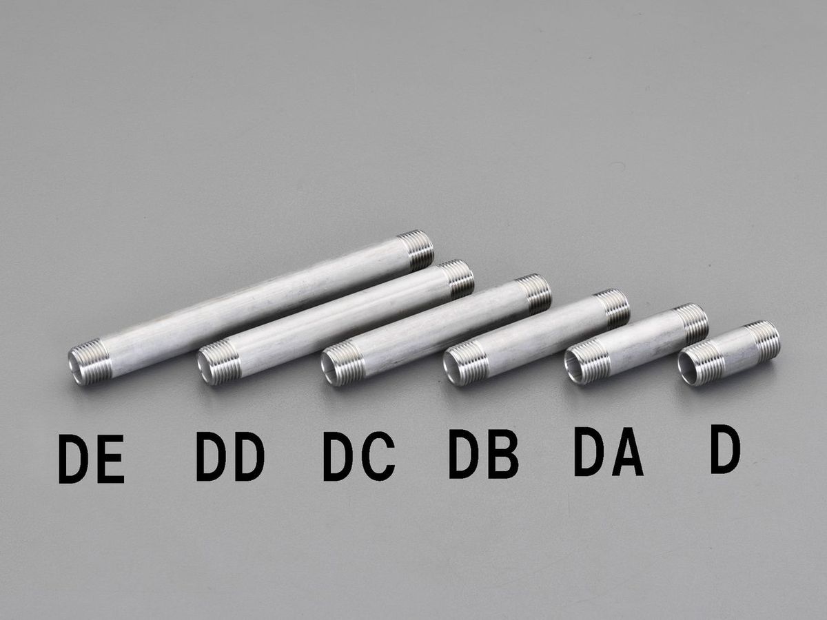 【メーカー在庫あり】 エスコ ESCO R1 1/2"x100mm 両ねじニップル(ステンレス製) 000012250038 JP