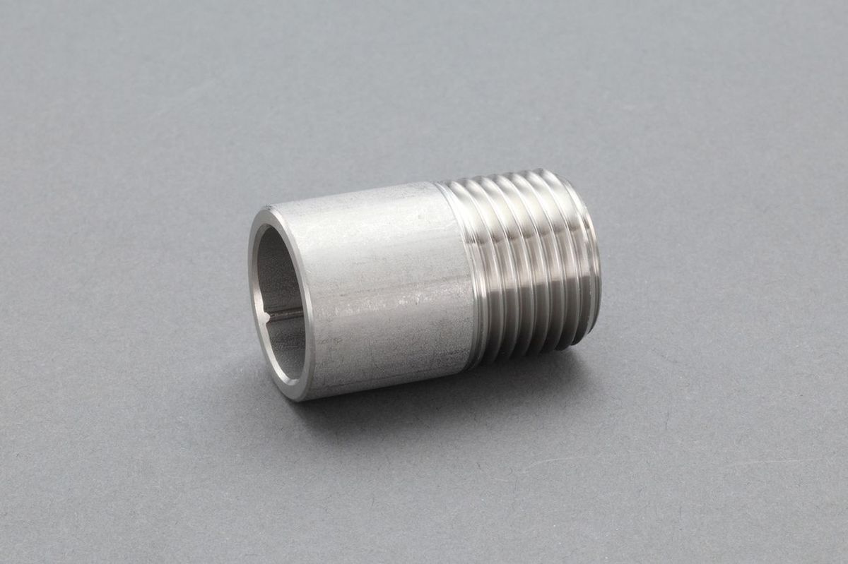 【メーカー在庫あり】 エスコ ESCO R1/8" 片ねじニップル(ステンレス製) 000012249122 JP