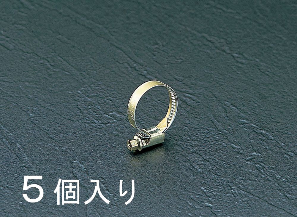 【メーカー在庫あり】 エスコ ESCO 100-120mm ホースクランプ(5個) 000012013371 JP
