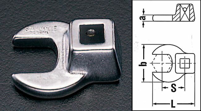 【メーカー在庫あり】 エスコ ESCO 3/8"sqx2-1/8" CROW-FOOT スパナ 000012226781 JP店
