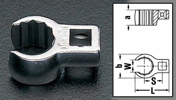 【メーカー在庫あり】 エスコ ESCO 3/8"sqx15mm CROW-RING スパナ 000012226806 JP店