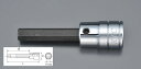 【メーカー在庫あり】 エスコ ESCO 3/8"sqx 4mm ヘックスビットソケット 000012227214 JP店