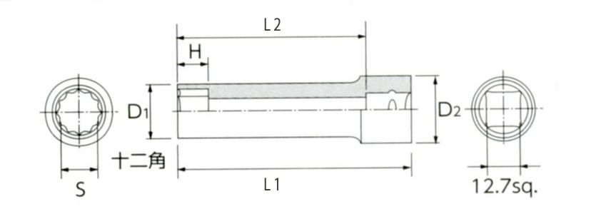 【メーカー在庫あり】 エスコ ESCO 1/2
