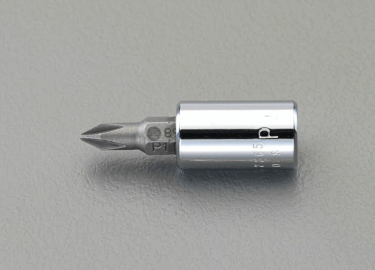 【メーカー在庫あり】 エスコ ESCO 1/4"sq x #1 + ビットソケット 000012098959 JP店