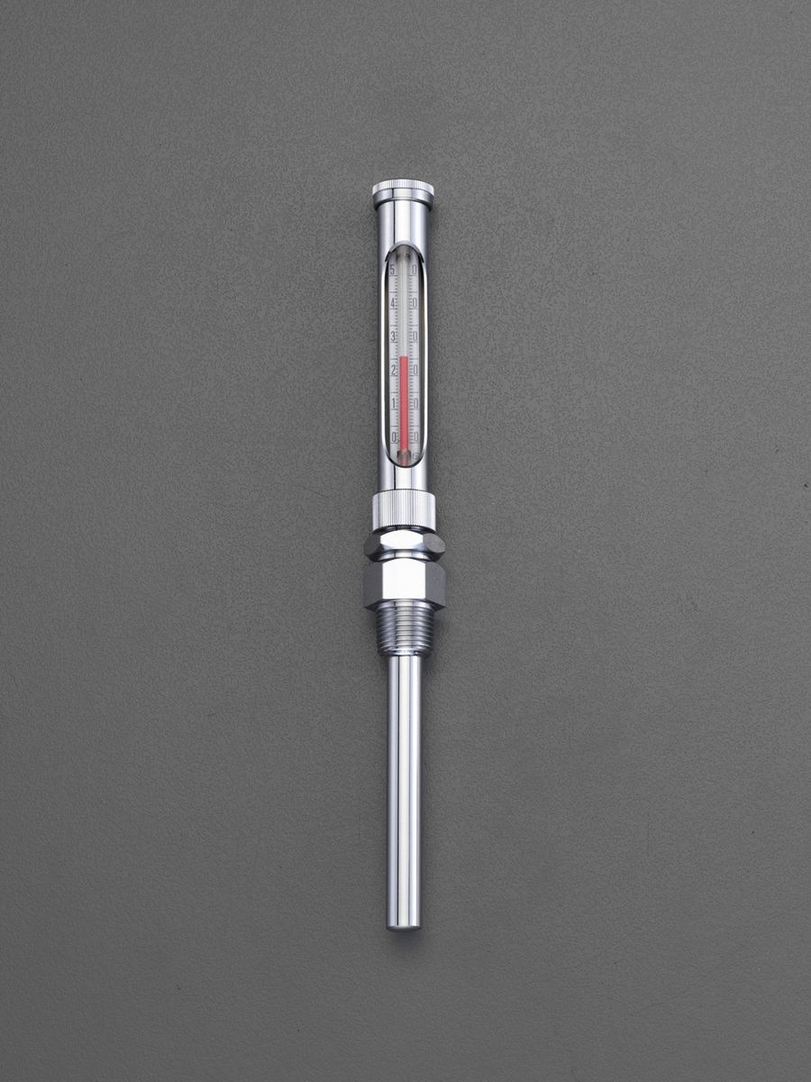 【メーカー在庫あり】 エスコ ESCO 0- 50℃/100mm 温度計 丸型保護枠付(直型) 000012259515 JP店