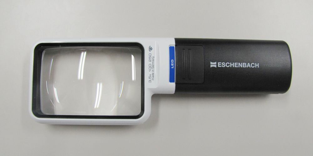 【メーカー在庫あり】 エスコ ESCO x3.5/75x50mm ルーペ(LEDライト付 角形) 000012...