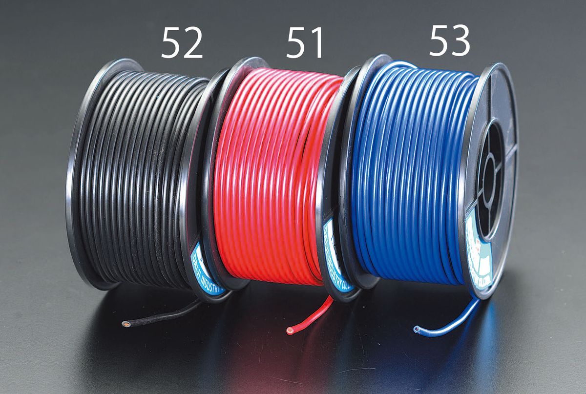 公称断面積X長さ：0.75mm2X30mカラー：青使用可能電力（目安）：約80W/約160W（DC12V/24V）30mスプール巻(φ105X56mm)AV線ビニール被覆000012069323楽天 JP店　