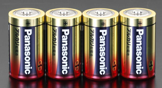 【メーカー在庫あり】 エスコ ESCO 単1x 4本 乾電池(アルカリ) 000012071682 JP店