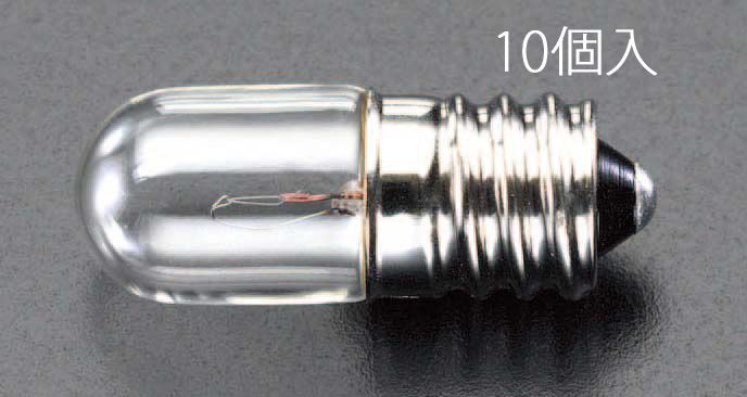【メーカー在庫あり】 エスコ ESCO 6.3V/2.0W/E12 パネル球(10個) 000012048956 JP店