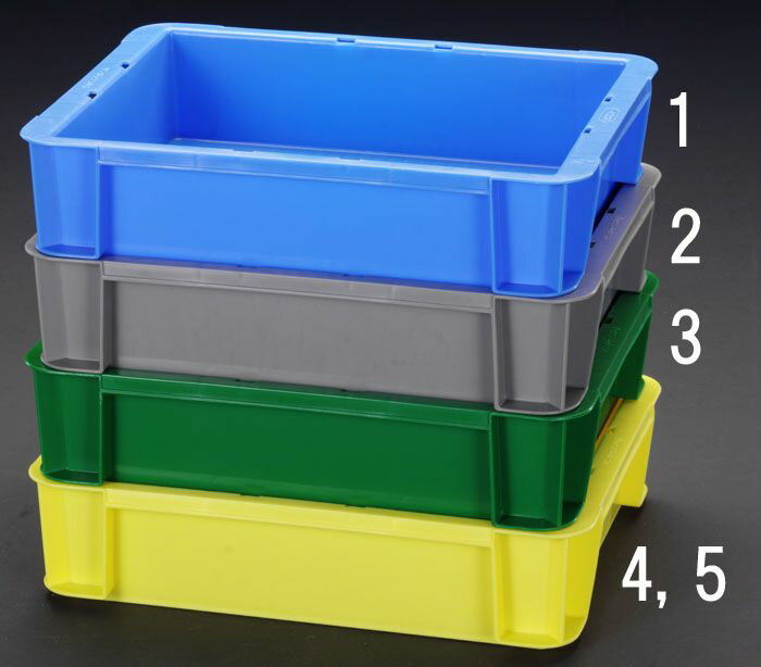 【メーカー在庫あり】 エスコ ESCO 361x272x 81mm/ 5.5L コンテナ(ブルー) 000012085187 JP