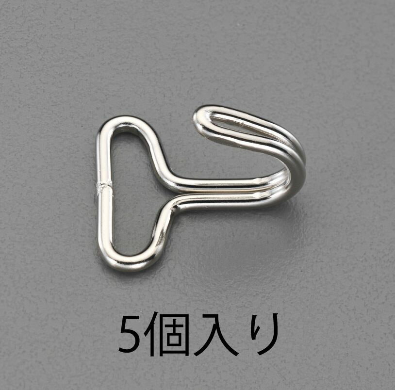 ●適用バンド幅:20mm●サイズ:33×26.7mm●線径:2.5mm●重量:5.3g●材質:鉄(ニッケルメッキ)●用途:平バンド用金具●フック内径:11mm●入数:5個000012257397楽天 JP店　