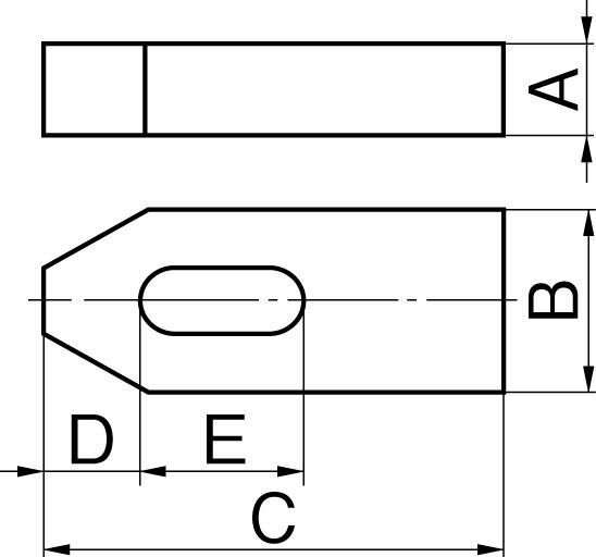 【メーカー在庫あり】 エスコ ESCO M12x125mm プレーンクランプ 000012099392 JP店