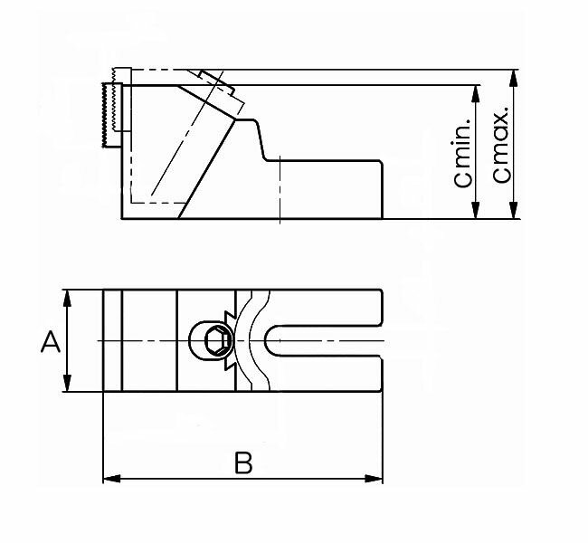 【メーカー在庫あり】 エスコ ESCO 100-118mm 強力クランプジョー 000012099694 JP店