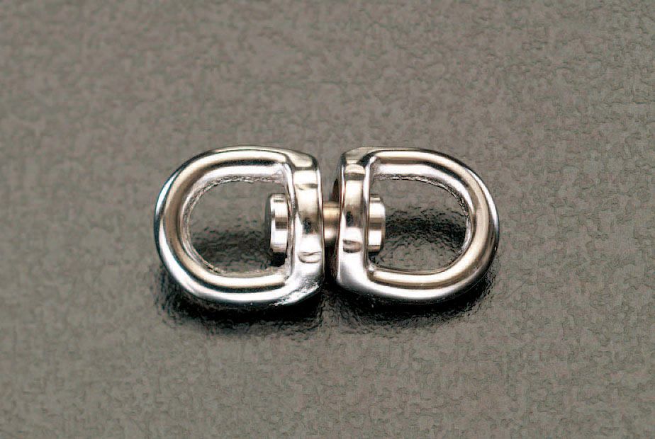 【メーカー在庫あり】 エスコ ESCO 60x 20mm/60kg ミニスイベル ニッケルメッキ 000012227377 JP店