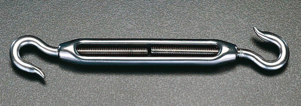 【メーカー在庫あり】 エスコ ESCO 3/8" ステンレス製 ターンバックル フック&フック 000012071665 JP店
