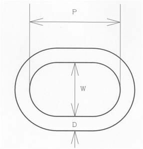 【メーカー在庫あり】 エスコ ESCO 8.0x50mm 楕円リング ステンレス製 00001208748...