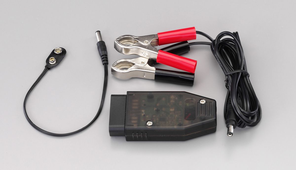 電源：12V電源または9V電池(別売)コード長：1.5mクランプタイプバッテリー交換時バックアップに。OBDII端子対応000012263623楽天 JP店　