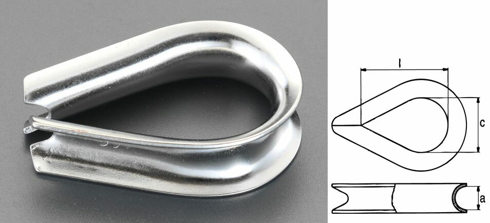 【メーカー在庫あり】 エスコ ESCO 7mm シンブル ステンレス製 000012079288 JP店