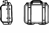 【メーカー在庫あり】 エスコ ESCO 235x181x105mm/内寸 万能防水ケース(黒) 000012...