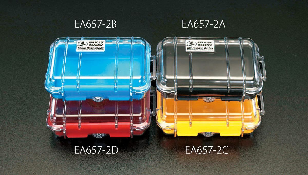 【メーカー在庫あり】 エスコ ESCO 135x 90x43mm 防水ケース(黒 クリア) 000012017925 JP店