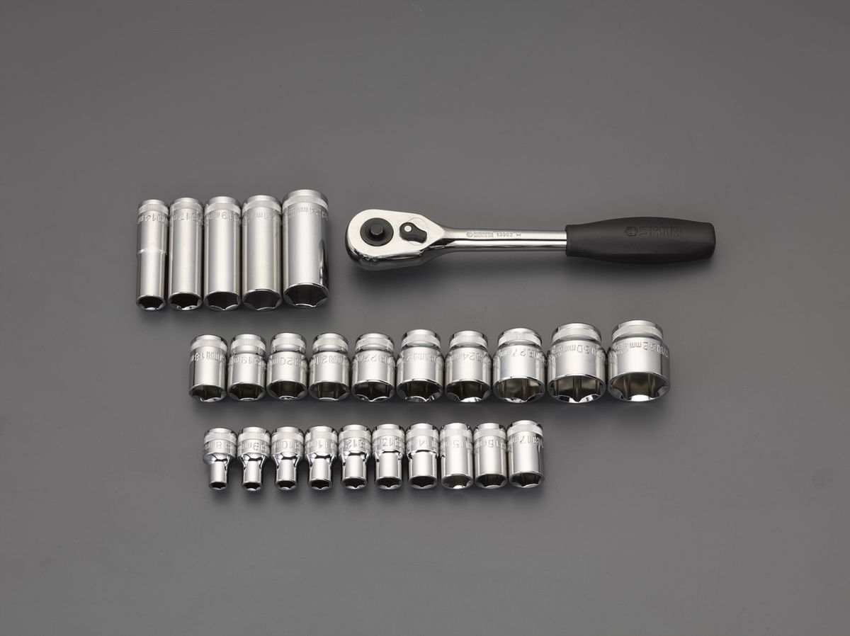 【メーカー在庫あり】 エスコ ESCO 1/2"sq ソケットレンチセット(トレー入り) 000012251795 JP店