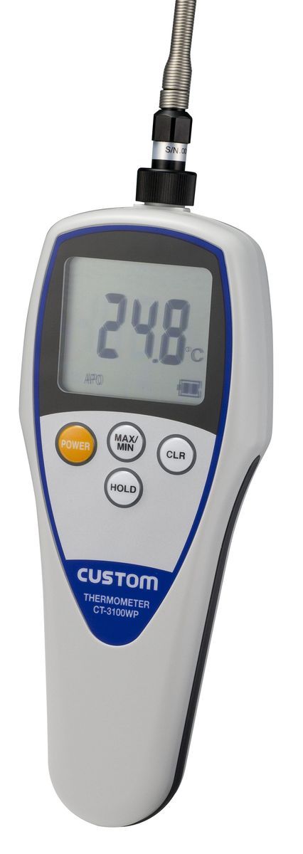 ●センサー…サーミスタ●測定範囲…-40〜250℃●分解能…0.1℃（-19.9〜199.9℃）、1℃（その他の範囲）●精度…±0.2℃（-40〜199.9℃）、±1.0℃（200〜250℃）●防水…IPX6●機能…データホールド、最大・最小値表示、オートパワーオフ、校正モード●使用温湿度…0〜50℃、70％RH以下（結露なきこと）●保存温湿度…0〜60℃、80％RH以下（結露なきこと、電池は必ず外してください。）●電源…単4電池×2本●電池寿命…1000時間（アルカリ電池使用）●サイズ…70（W）×40（D）×175（H）mm●重量…150g（本体のみ、電池含む）●材質…樹脂●付属品…温度センサー（EA701BB-62）、リストストラップ●用途…水回りの温度測定●温度センサー…EA701BB-61〜-63見やすい大型液晶（文字高：18mm）環境に優しい電池節約、　オートパワーオフ機能（60分）電池交換時期がパッと見でわかるバッテリー残量表示人間工学に基づいたボタン配置と色づかいで感覚的かつスムーズな操作性手の平にフィットしやすい美しいフォルムの流線型状安全・安心の抗菌樹脂と滑り止めラバーグリップを採用000012239325楽天 JP店　