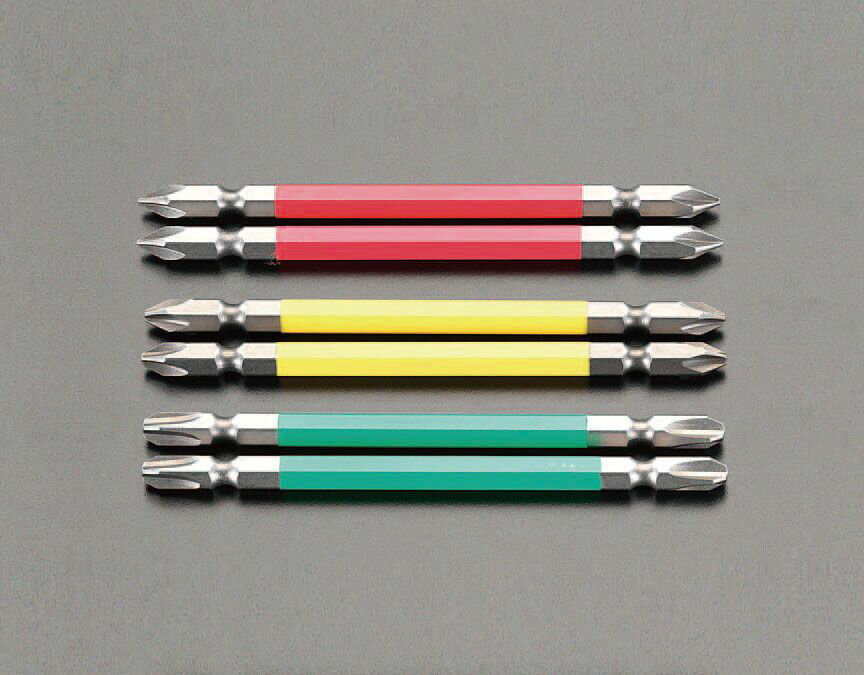 【メーカー在庫あり】 エスコ ESCO #2x150mm カラービット マグネット付/2本組 000012075024 JP店