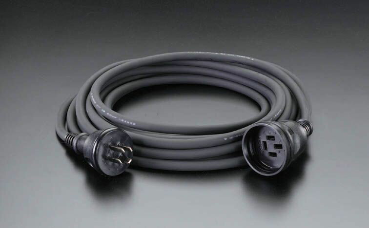 【メーカー在庫あり】 エスコ ESCO 三相200V/20A/20m 延長コード 防雨型 000012037604 JP店