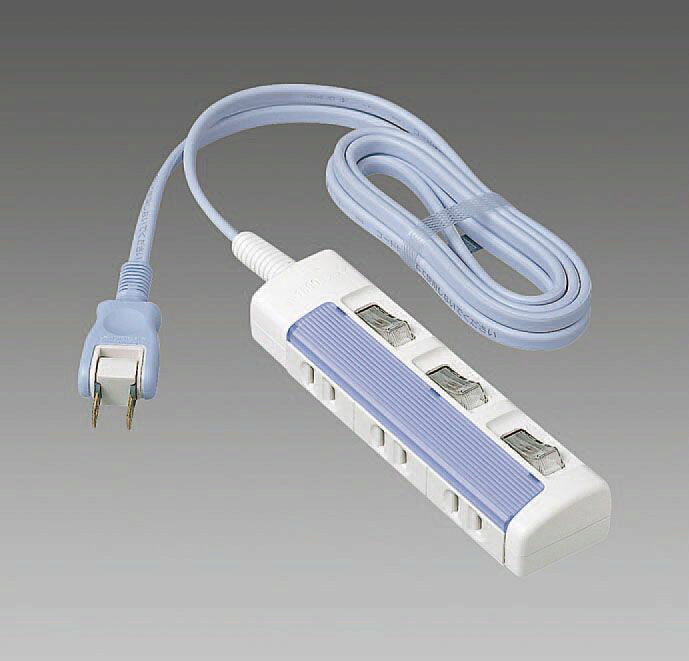 【メーカー在庫あり】 エスコ ESCO AC125V/15Ax2.0m タップ 個別スイッチ付 000012229166 JP店