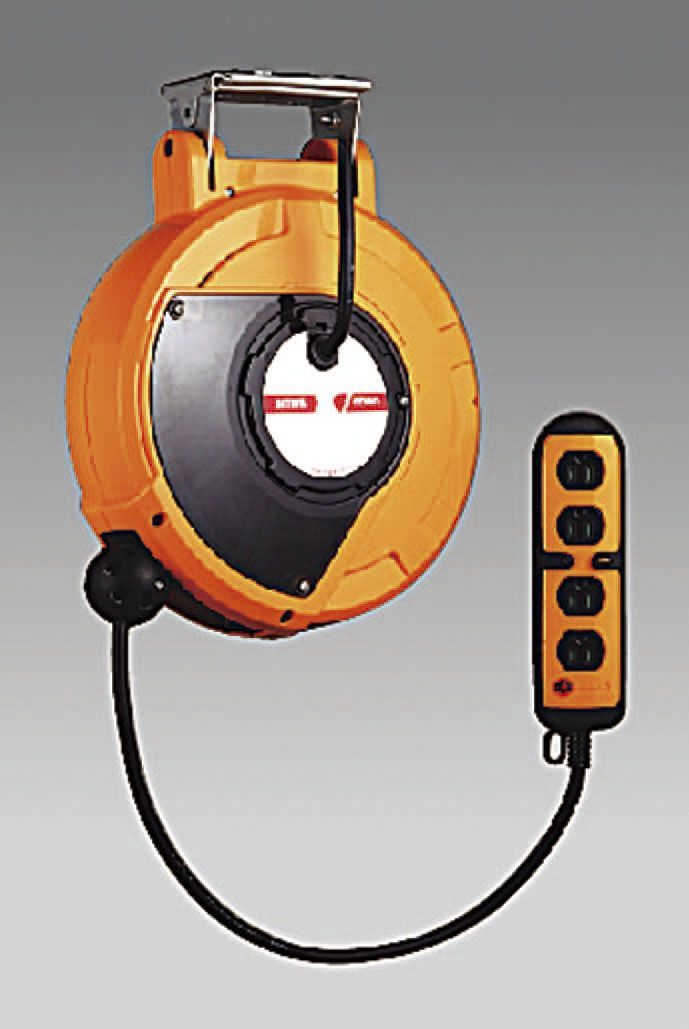 【メーカー在庫あり】 エスコ ESCO AC125V/15Ax 10m 自動巻リール付コンセント 000012222291 JP店