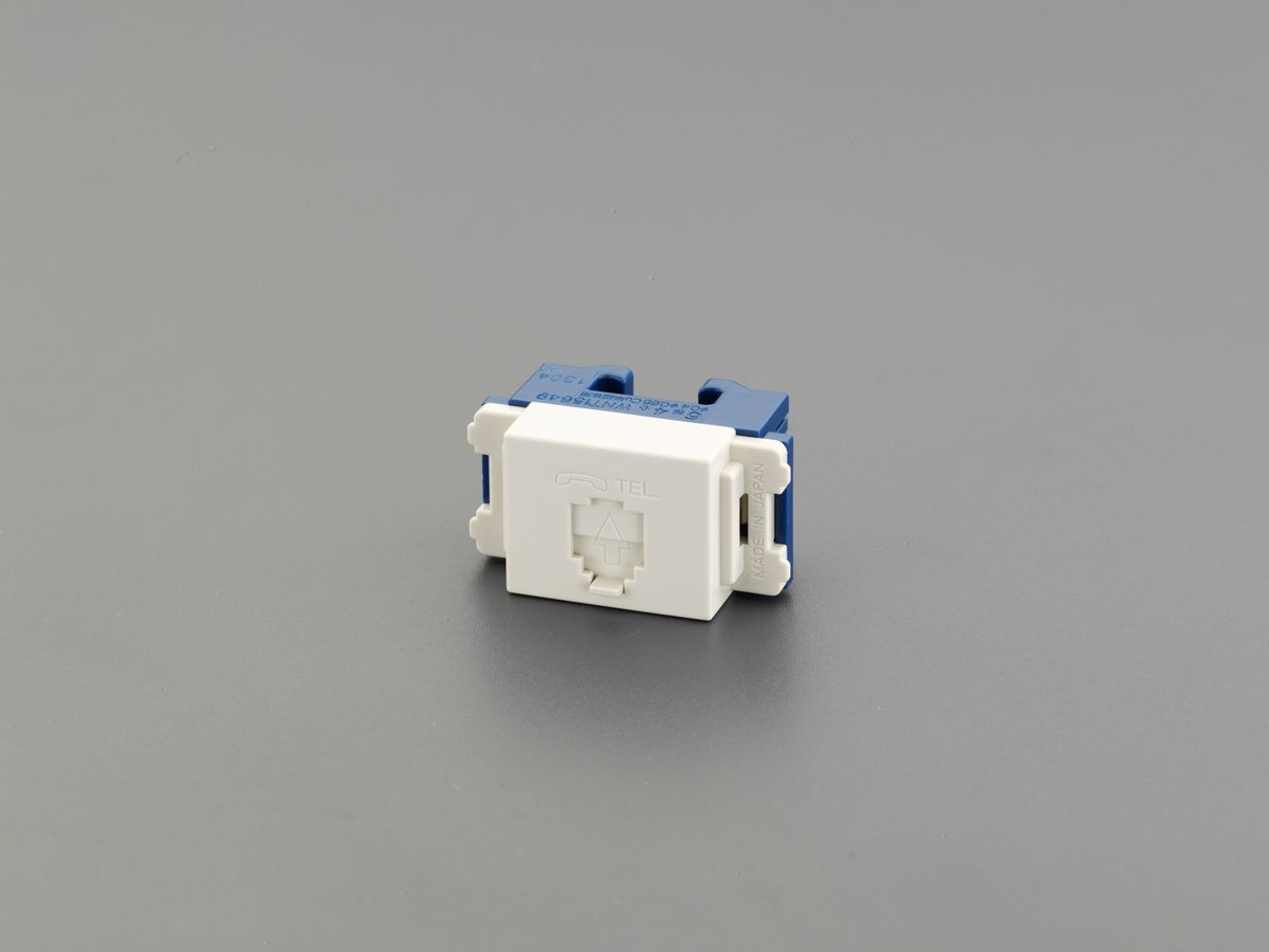 【メーカー在庫あり】 エスコ ESCO 電話用モジュラージャック 6極6心 000012258010 JP