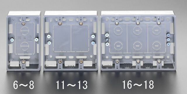 【メーカー在庫あり】 エスコ ESCO モール用 スイッチボックス 1穴/ベージュ 000012091195 JP