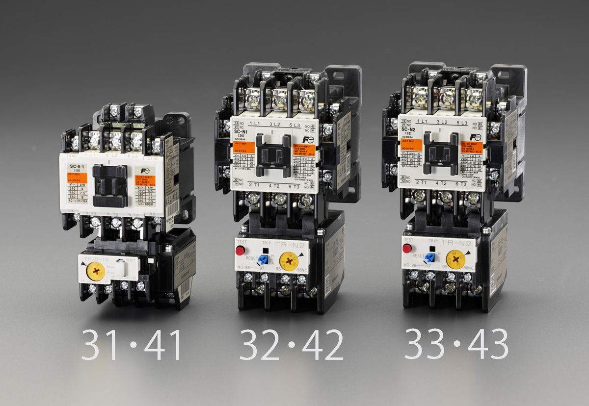  エスコ ESCO 200V/200V・4.0 kw 電磁開閉器 標準形 000012251064 JP店