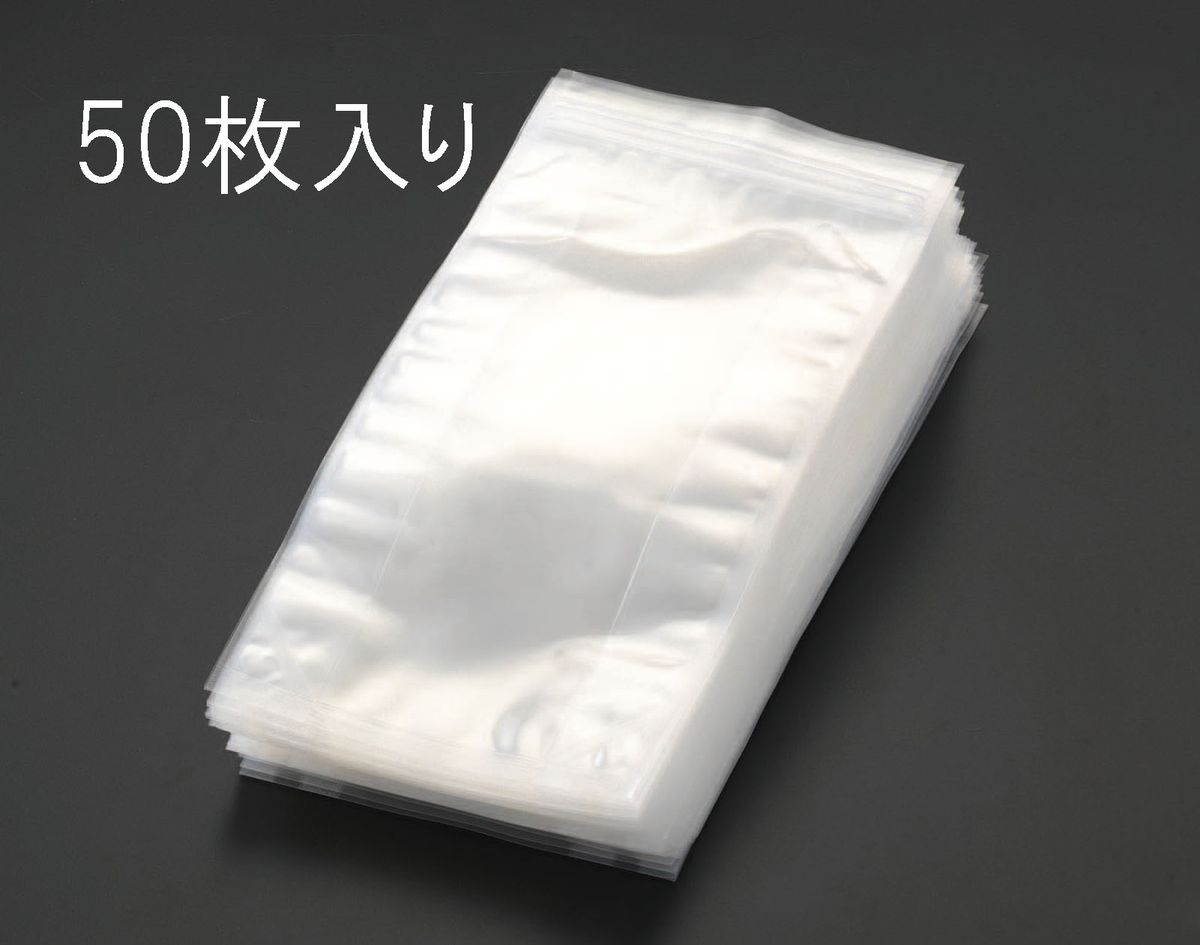 【メーカー在庫あり】 エスコ ESCO 100x140mm ナイロン袋 チャック付/50枚 000012075766 JP