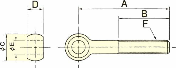 【メーカー在庫あり】 エスコ ESCO M10x 50mm 焼入 ヒンジボルト 000012070881 JP店