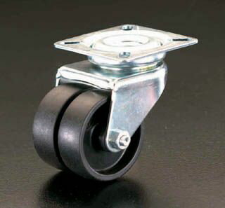 【メーカー在庫あり】 エスコ ESCO 75mm キャスター 自在金具・ツインホイール 000012065679 JP