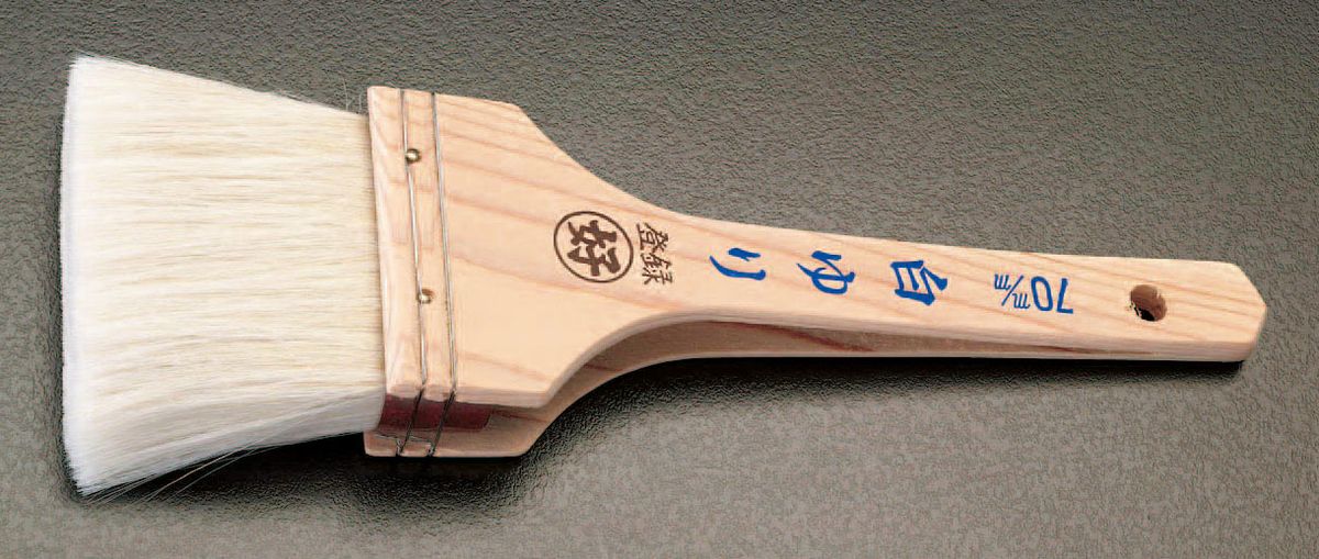 用途：水性塗料用毛色：白毛材質：羊毛と豚毛混合、柄：木サイズ：20号全長：260mm毛幅：105mm毛丈：60mm000012001264　
