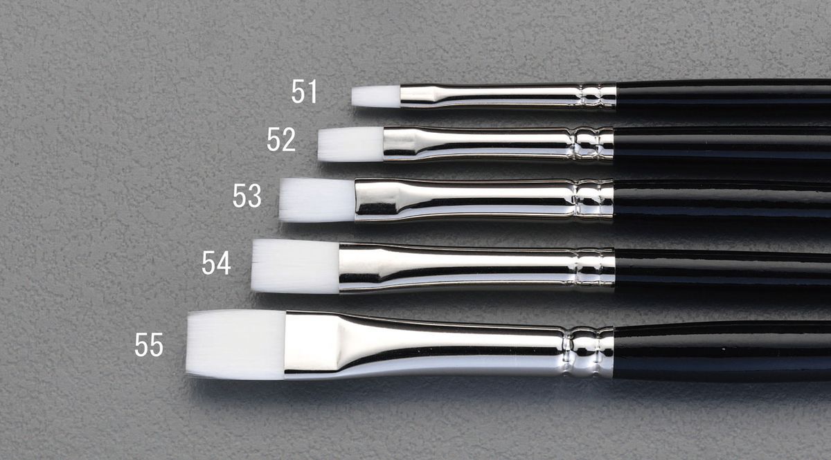 【メーカー在庫あり】 エスコ(ESCO) 4号 平 筆(タクロン毛) 000012223607 JP