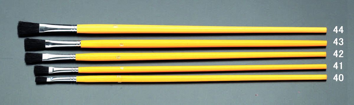 【セット内容】5本組セットサイズ：2号、4号、6号、8号、10号各1本用途：レタリング、イラスト、塗り込み用材質：毛：黒豚毛、柄：木全長：290から325mm毛丈：10mm、14mm、18mm、21mm、22mm毛幅：5.5mm、7mm、8mm、8.5mm、10mm総重量：44g000012045088　