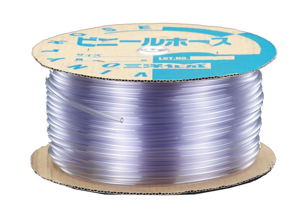 ●材質:PVC●内径×外径:3×5mm●全長:100m●使用圧力(23°C時):1.5MPa高圧使用には向いておりません。流体の確認ができます。000012084519　