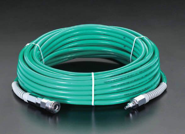 【メーカー在庫あり】 エスコ(ESCO) 6.0/10.0mmx10m 高圧ホース(カプラー付) 000012045370 JP