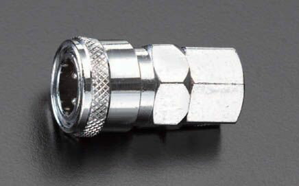 【メーカー在庫あり】 エスコ(ESCO) Rc 3/8" メスねじカップリング(エアーホース用) 000012001756 JP