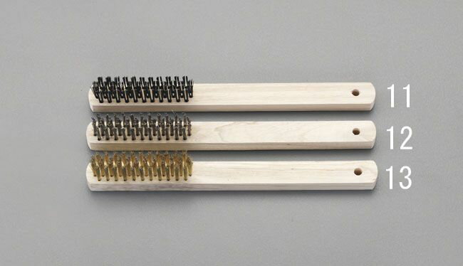 【メーカー在庫あり】 エスコ(ESCO) 270mm 4行 ワイヤーブラシ(真鍮線) 000012205366 JP