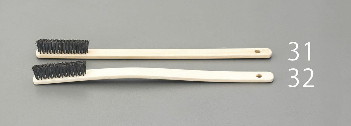 【メーカー在庫あり】 エスコ(ESCO) 295mm 4行 竹ブラシ(直 豚毛製) 000012235763 JP(2.0)