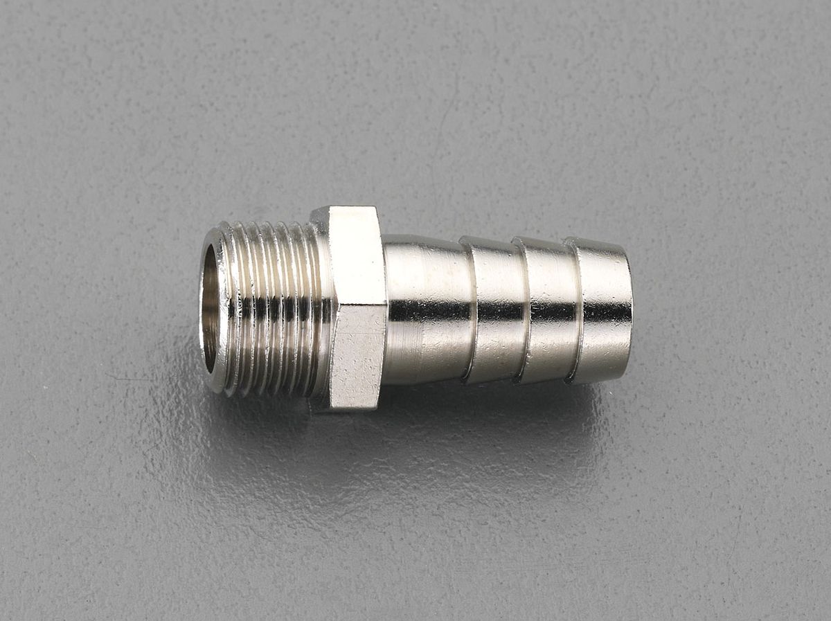 【メーカー在庫あり】 エスコ(ESCO) G 1/8"x 6mm オスねじステム(真鍮製) 000012236134 JP