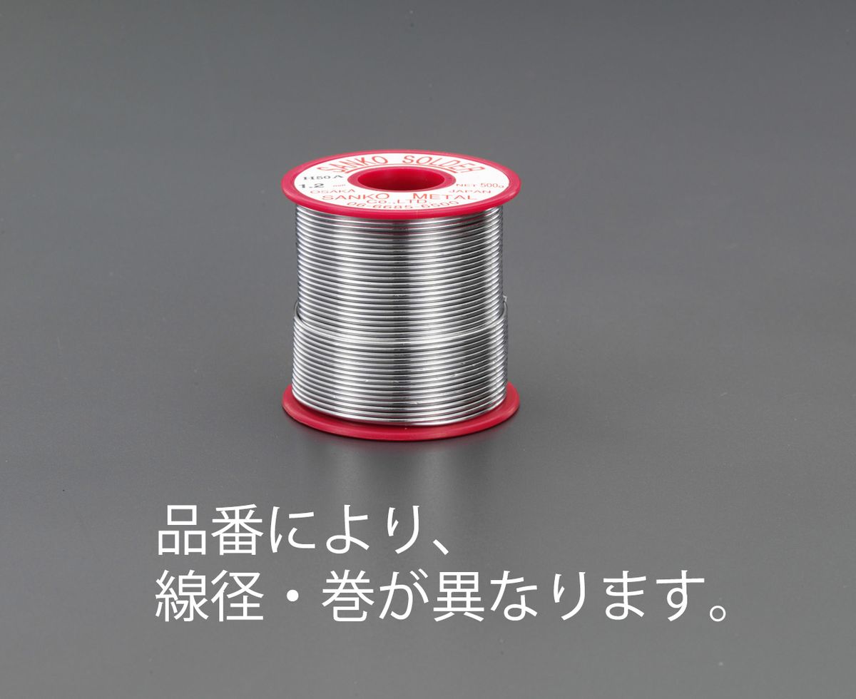 ●用途…銅・真鍮の加工、電気配線、加工用はんだ●融点…215℃●線径(mm)…1.0●巻(g)…500フラックス入錫：50％、鉛：50％000012221949　