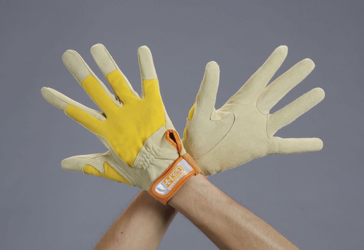 【メーカー在庫あり】 エスコ(ESCO) M 革手袋(鹿革) 000012224152 JP