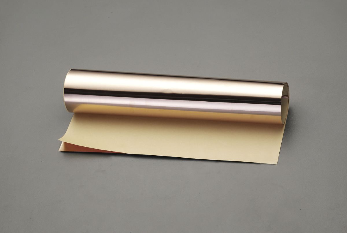 【メーカー在庫あり】 エスコ ESCO 365x 600x0.1mm 銅薄板(粘着付 ロール巻) 000012224504 JP