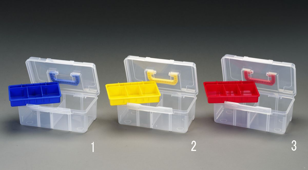 【メーカー在庫あり】 エスコ ESCO 297x180x126mm 工具箱(中皿付/青) 000012225330 JP